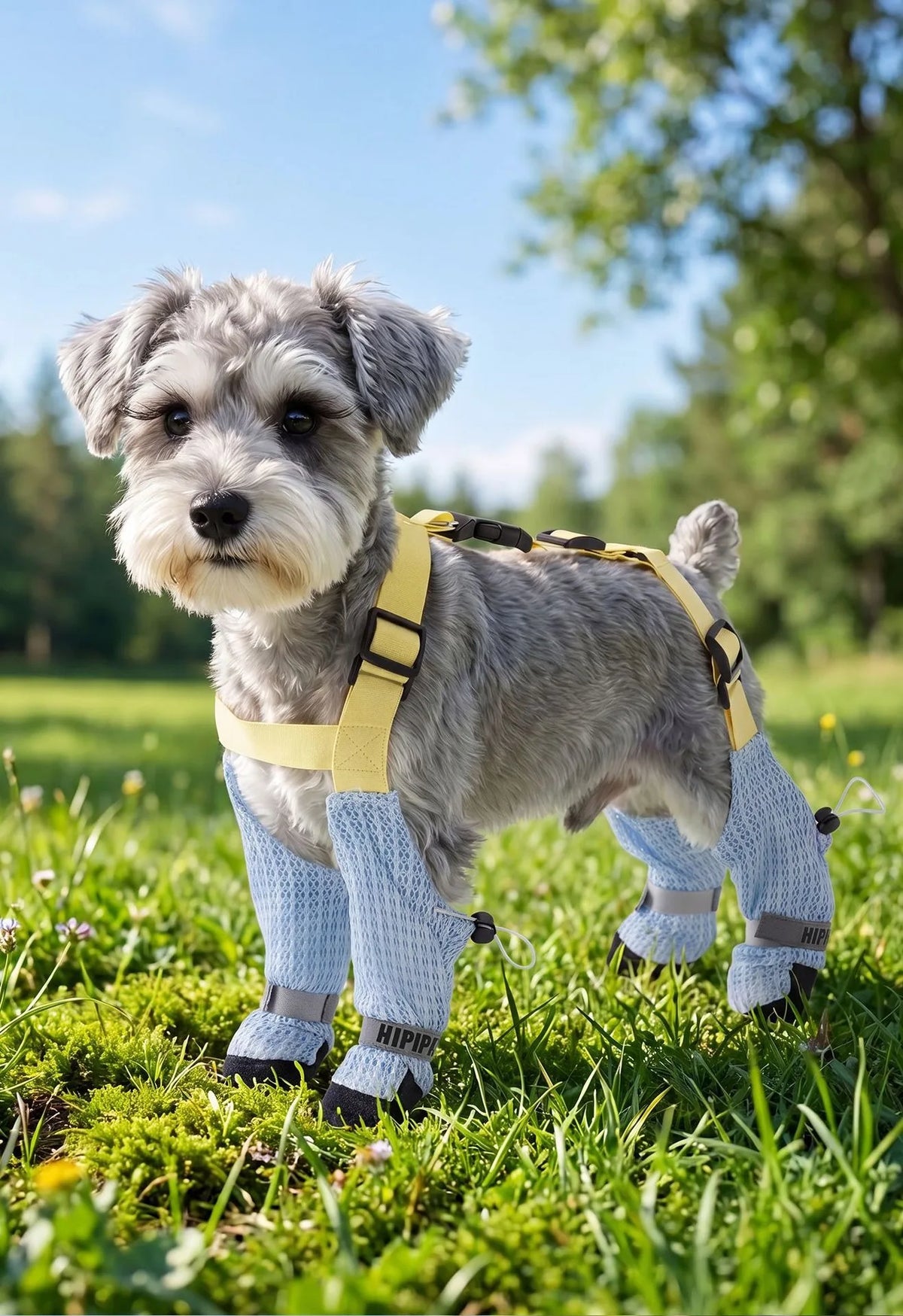 Dog Boots with Leg Covers & Adjustable Straps