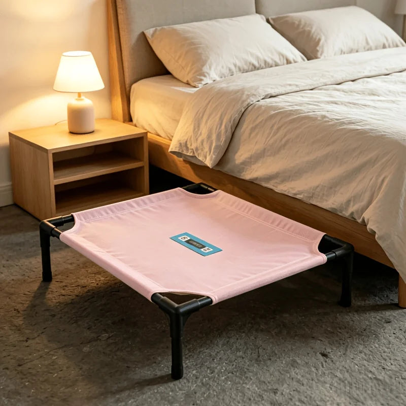 Pet Camping Bed Elevated Bed for Dogs Folding Puppy Camping Bed Cat House Portable Removable Washable Puppy Beds Dog Hammock