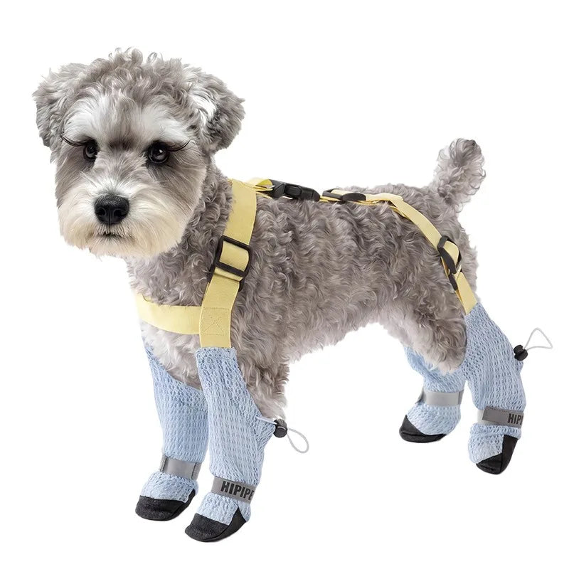 Dog Boots with Leg Covers & Adjustable Straps