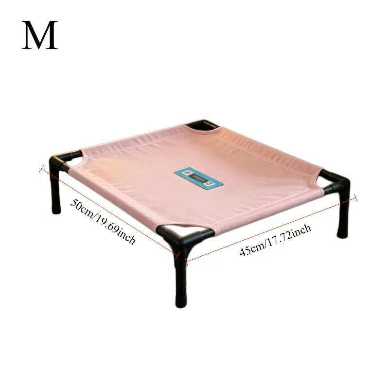 Pet Camping Bed Elevated Bed for Dogs Folding Puppy Camping Bed Cat House Portable Removable Washable Puppy Beds Dog Hammock